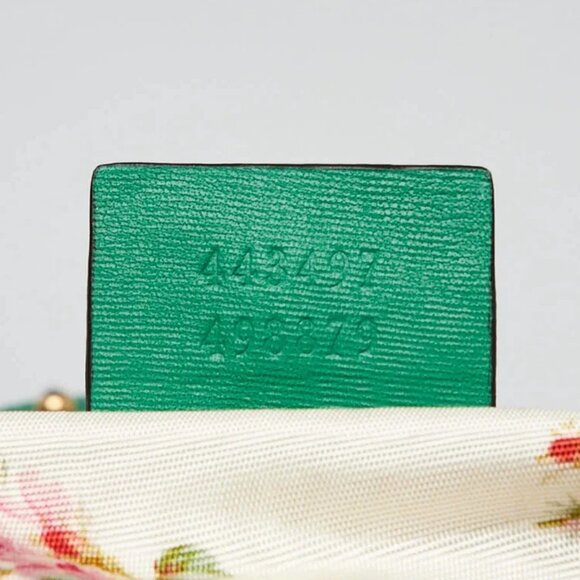 Gucci Natural Raffia and Green Snakeskin GG Marmont Small Matelasse Shoulder Bag - Picture 8 of 11